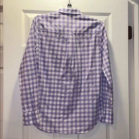 ✨J Crew Factory Gingham classic button-down shirt - Picture 4 of 6